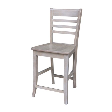 International Concepts Cosmo Counter Height Stool, 24" Seat Height, Washed Gray Taupe S09-3102